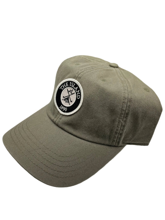 American Needle Patch Baseball Hat (Red & Olive)