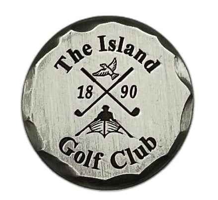 Antique hammered ball marker