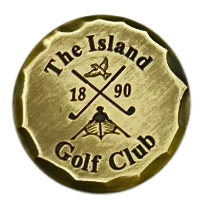 Antique hammered ball marker